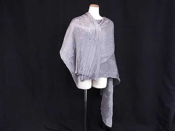 1円 ■新品同様■ PLEATS PLEASE プリーツプリーズ ポリエステル100% ワンピース 洋服 レディース グレー系 BM8217拍卖