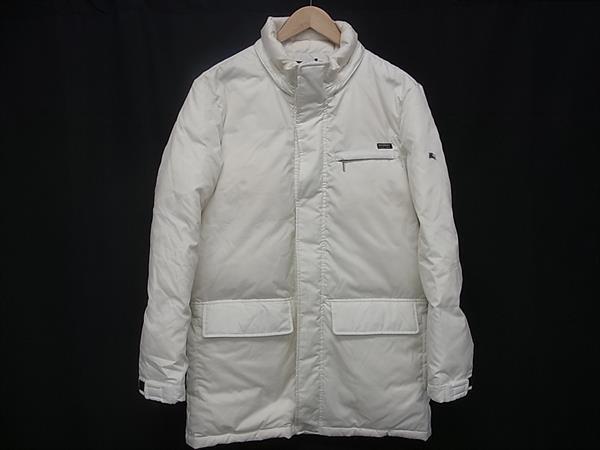 1円 ■美品■ BURBERRY バーバリーブラックレーベル ポリエステル ダウンジャケット アウター 上着 表記サイズM 洋服 ホワイト系 FS3210拍卖
