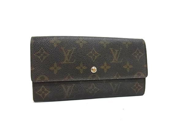 1円 LOUIS VUITTON ルイヴィトン M61723 モノグラム ポシェット ポルト モネ クレディ 二つ折り 長財布 ウォレット ブラウン系 FT2842拍卖