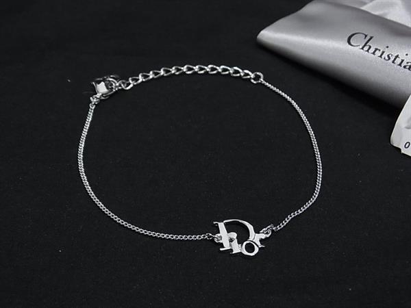 1円 ■新品同様■ ChristianDior クリスチャンディオール ブレスレット アクセサリー レディース シルバー系 FU6214拍卖