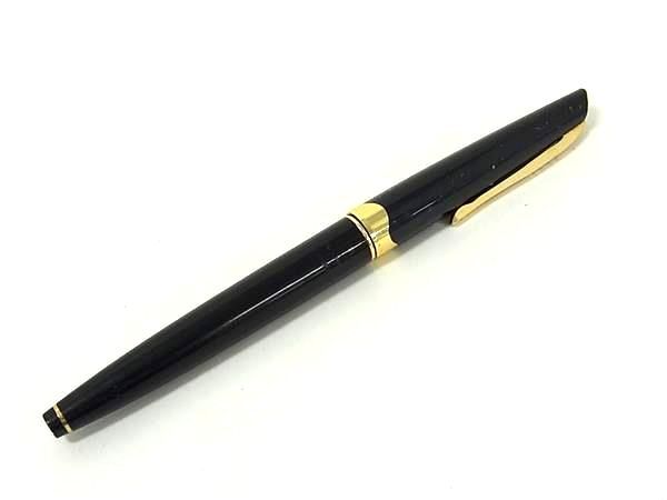 1円 PLATINUM プラチナ ペン先 18K 18金 万年筆 筆記用具 文房具 ステーショナリー ブラック系×ゴールド系 FU6255拍卖