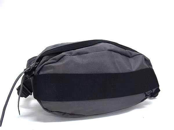 1円 ■美品■ PORTER ポーター ナイロンキャンバス ボディバッグ ウエストバッグ ウエストポーチ レディース メンズ グレー系 GD0121拍卖