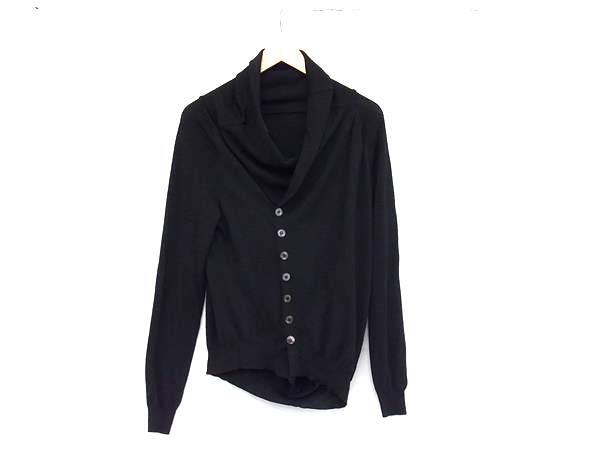 1円 ALEXANDER McQUEEN アレキサンダー マックイーン ウール100% オフショルダー 長袖 トップス 表記サイズ XS 洋服 ブラック系 FP4798拍卖