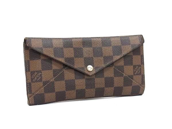 1円 LOUIS VUITTON ルイヴィトン N63097 ダミエ ポルトフォイユ オリガミロン 二つ折り 長財布 ウォレット 小銭入れ ブラウン系 FT3035拍卖