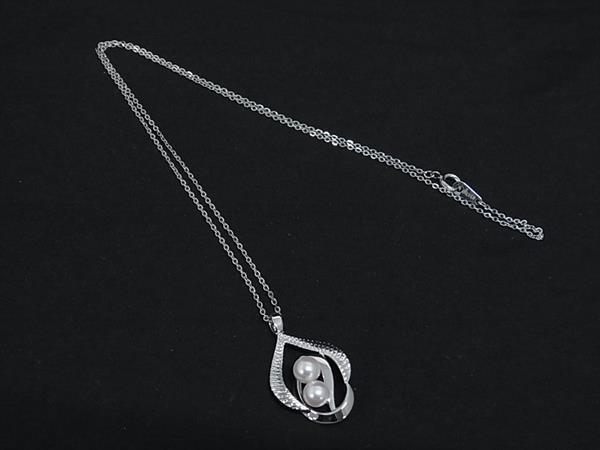 1円 ■極美品■ MIKIMOTO ミキモト 本真珠 アコヤ真珠 パール 約6mm SV925 ネックレス ペンダン卜 アクセサリー シルバー系 FU4479拍卖