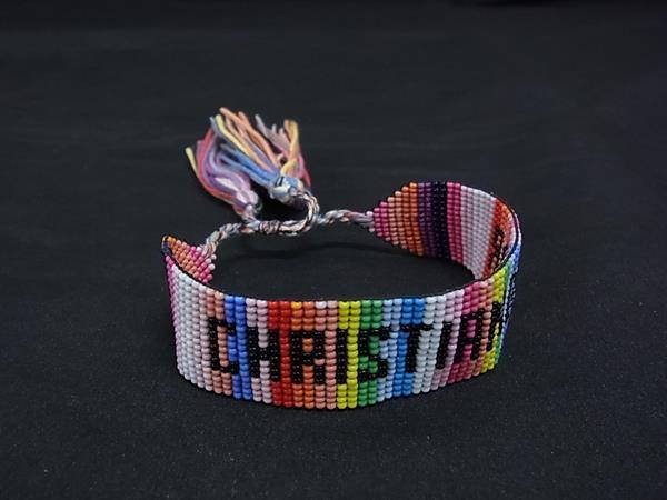 1円 ■美品■ ChristianDior クリスチャンディオール ビーズ タッセル ミサンガ ブレスレット メンズ レディース マルチカラー FU4684拍卖
