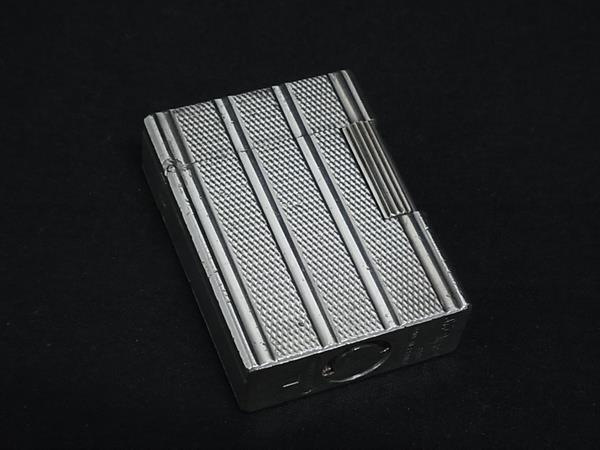 1円 S.T.Dupont エス・テー・デュポン ライン1 スモール 高級ライター ローラーガスライター 喫煙グッズ 喫煙具 シルバー系 FU4685拍卖