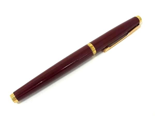 1円 PARKER パーカー ペン先 K14 585 14金 キャップ式 万年筆 筆記用具 文房具 ステーショナリー レディース メンズ ボルドー系 FU4687拍卖