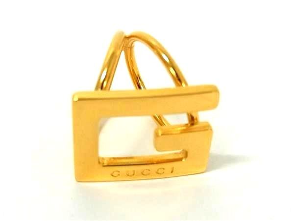 1円 ■美品■ GUCCI グッチ スカーフリング スカーフ留め アクセサリー レディース ゴールド系 FS6777拍卖