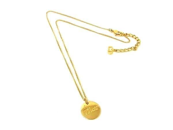 1円 ■美品■ ChristianDior クリスチャンディオール ヴィンテージ ネックレス ペンダント アクセサリー レディース ゴールド系 GA5939拍卖