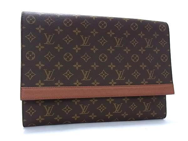 1円 ■美品■ LOUIS VUITTON ヴィトン M51801 モノグラム ポルト エンペロープ クラッチバッグ セカンドバッグ メンズブラウン系 FP9137拍卖