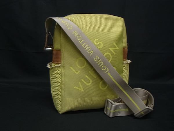 1円 LOUIS VUITTON ルイヴィトン M80636 ダミエジェアン LVカップ ウィザリー クロスボディ ショルダーバッグ 斜め掛け イエロー系 FT2216拍卖