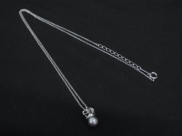1円 ■新品■未使用■ TASAKI タサキ 本真珠 アコヤ真珠 パール 約6mm SV925 王冠 ネックレス ペンダント アクセサリー シルバー系 FS7333拍卖