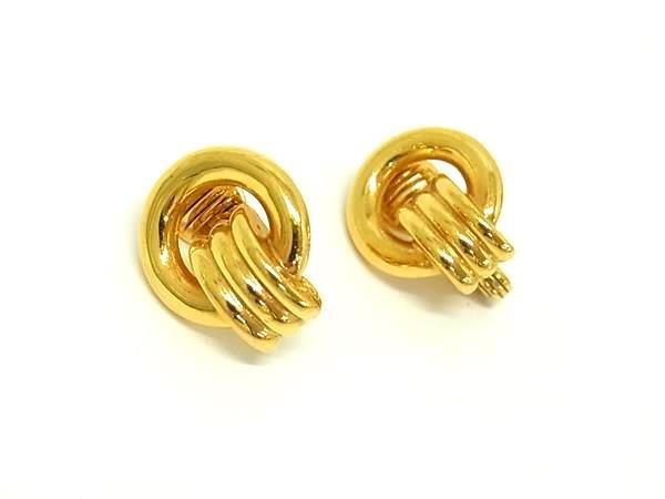 ■美品■ VENDOME BOUTIQUE ヴァンドームブティック クリップ式 イヤリング アクセサリー レディース ゴールド系 DK4198拍卖