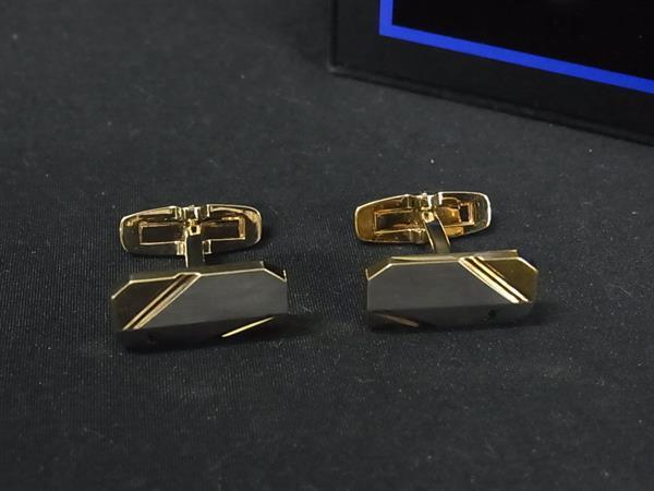 ■美品■ YVESSAINTLAURENT イヴサンローラン カフスボタン カフリンクス アクセサリー メンズ ゴールド系×シルバー系 DK1060拍卖