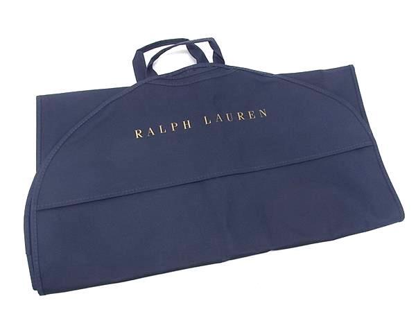 ■美品■ RALPH LAUREN ラルフローレン キャンバス ガーメントカバー ガーメントケース スーツカバー ネイビー系 DK0546拍卖
