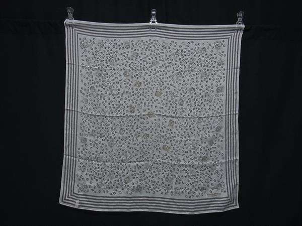 SONIA RYKIEL ソニアリキエル シルク×レーヨン 大判 スカーフ ストール ショール レディース アイボリー系 DK0611拍卖