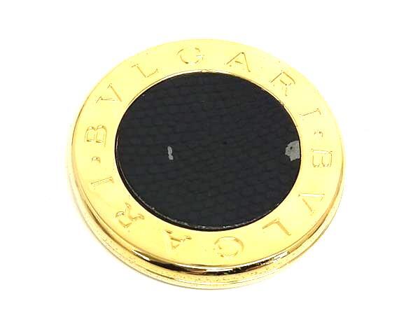 BVLGARI ブルガリブルガリ コンパクトミラー ハンドミラー 手鏡 レディース ゴールド系×ブラック系 DK0041拍卖