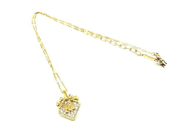 NINA RICCI ニナリッチ ラインストーン ネックレス ペンダント アクセサリー レディース ゴールド系 DJ4903拍卖