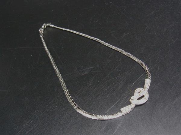 NINA RICCI ニナリッチ ラインストーン ネックレス ペンダント アクセサリー レディース シルバー系 DJ4948拍卖