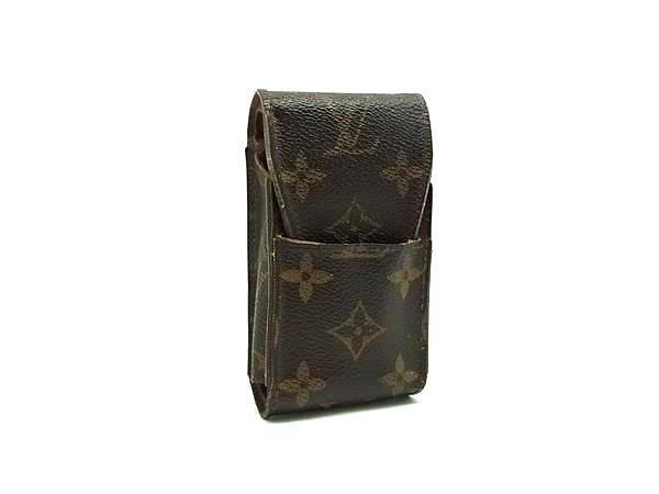 LOUIS VUITTON ルイヴィトン M63024 モノグラム エテュイ シガレットケース 煙草ケース マルチケース ブラウン系 DJ4784拍卖