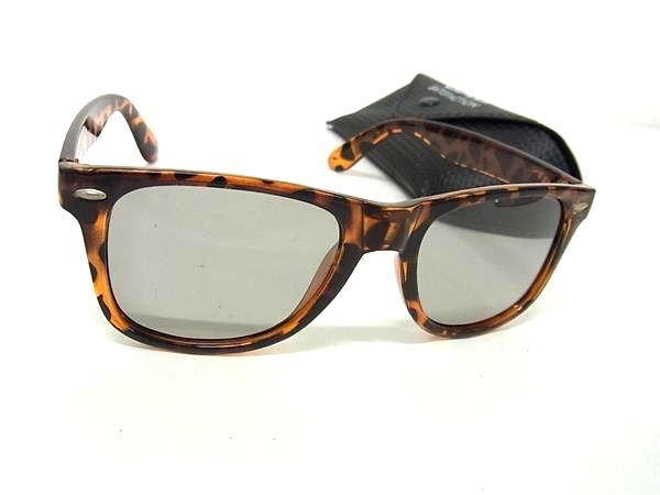 ■極美品■ D.A.D. ディーエーディー HB-DAD08S べっ甲調 サングラス メガネ 眼鏡 レディース メンズ ブラウン系 DJ4818拍卖