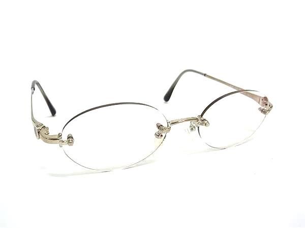 1円 ■美品■ BVLGARI ブルガリ 度入り メガネ めがね 眼鏡 レディース メンズ シルバー系 FU7033拍卖