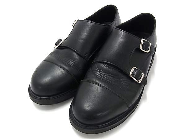 1円 YAMACHO MADE ヤマチョウメイド レザー ローファー 表記サイズ 8 (約26cm) 靴 シューズ メンズ ブラック系 FT2448拍卖