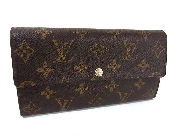 1円 LOUIS VUITTON ルイヴィトン M60106 モノグラム ポルトフォイユ サラ レオパード 二つ折り 長財布 ウォレット ブラウン系 FT3098拍卖