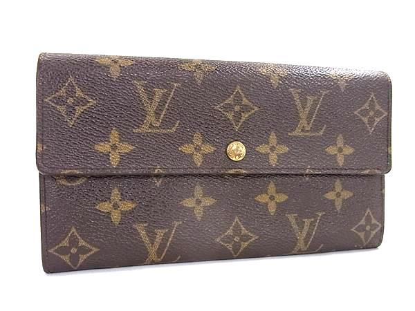 1円 LOUIS VUITTON ルイヴィトン M61726 モノグラム ポシェットポルトモネクレディ 二つ折り 長財布 ウォレット ブラウン系 FT3285拍卖