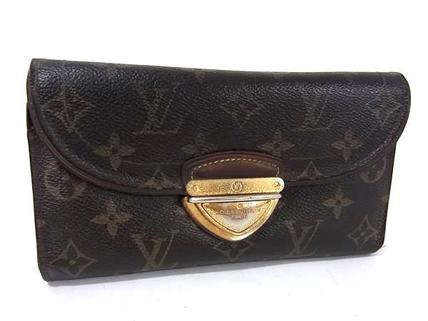 1円 LOUIS VUITTON ルイヴィトン M60123 モノグラム ポルトフォイユ ウジェニ 三つ折り 長財布 ウォレット 札入れ ブラウン系 FT2556拍卖