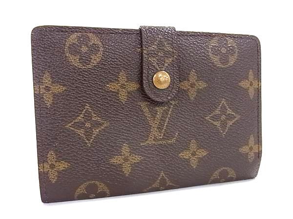 1円 LOUIS VUITTON ルイヴィトン M61663 モノグラム ポルトモネ ビエ ヴィエノワ がま口 二つ折り 財布 ウォレット ブラウン系 FT3072拍卖