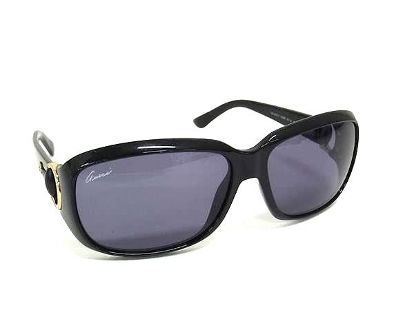 1円 ■美品■ GUCCI グッチ GG 3610/S ホースビット サングラス 眼鏡 メガネ レディース ブラック系 FU7410拍卖
