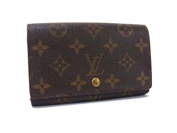 1円 LOUIS VUITTON ルイヴィトン M61730 モノグラム ポルトモネ ビエトレゾール 二つ折り 財布 ウォレット 小銭入れ ブラウン系 GD0184拍卖
