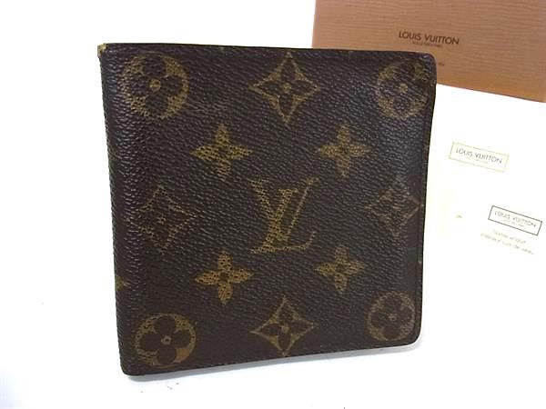 1円 LOUIS VUITTON ルイヴィトン M61665 モノグラム ポルトビエ カルトクレディモネ 二つ折り 財布 ウォレット ブラウン系 FQ2905拍卖