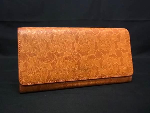 1円 ■美品■ CELINE セリーヌ サルキー レザー 二つ折り 長財布 ウォレット 札入れ 小銭入れ レディース オレンジ系 FT3260拍卖