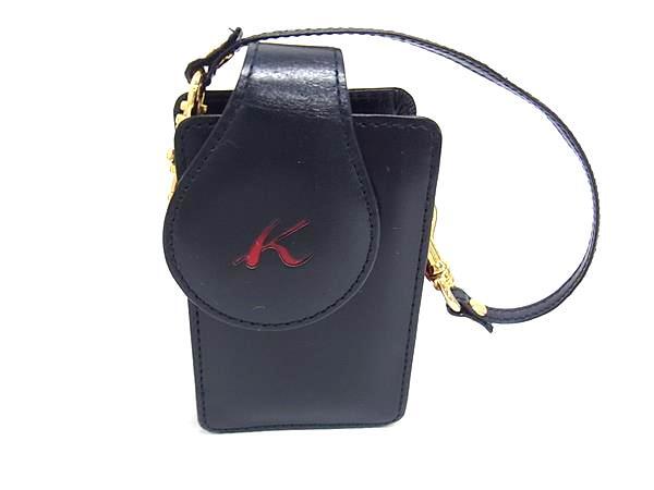 ■美品■ Kitamura キタムラ シガレットケース 煙草ケース マルチケース ネイビー系×レッド系 DJ1290拍卖