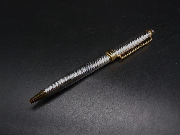 ■美品■ MIKIMOTO ミキモト 本真珠 アコヤ真珠 パール 約4mm ツイスト式 ボールペン 筆記用具 文房具 シルバー系×ゴールド系 DI8584拍卖