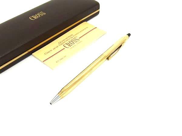CROSS クロス クラシック センチュリー 1/20 10KT ツイスト式 ボールペン 筆記用具 文房具 ステーショナリー ゴールド系 DI7734拍卖