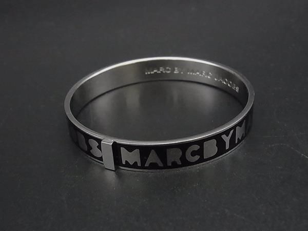 MARC BY MARC JACOBS マークバイマークジェイコブス バングル ブレスレット アクセサリー ブラック系×シルバー系 DI7604拍卖