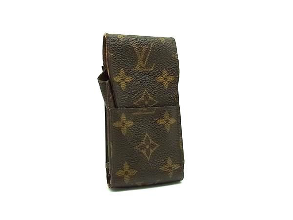 LOUIS VUITTON ルイヴィトン M63024 モノグラム エテュイ シガレットケース 煙草ケース マルチケース ブラウン系 DI7177拍卖