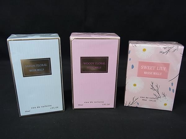■新品■未使用■ MASSE MOLLY マッセモリー オードトワレ 香水 フレグランス パフューム 3点セット まとめ売り DI7500拍卖