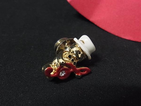 ■極美品■ VANDOME AOYAMA ヴァンドーム ベア くま クマ ピンバッジ ピンブローチ アクセサリー ゴールド系 DI3063拍卖