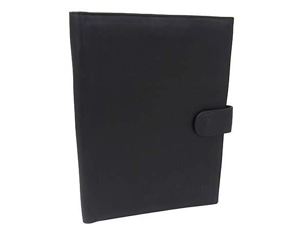 ■美品■ mila schon ミラショーン レザー 手帳カバー パスポートケース ステーショナリー マルチカバー レディース ブラック系 DH9489拍卖