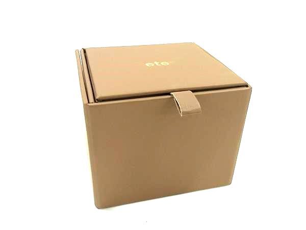 ■極美品■ ete エテ レザー ジュエリーボックス アクセサリーケース レディース ベージュ系 DK2867拍卖