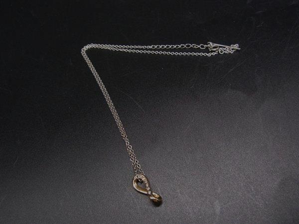 4℃ ヨンドシー SV925 ラインストーン ネックレス ペンダント アクセサリー レディース シルバー系×ゴールド系 DJ9196拍卖