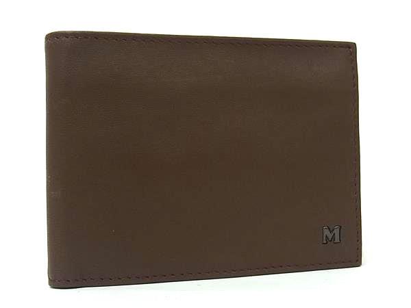■美品■ MISSONI ミッソーニ レザー 二つ折り財布 ウォレット 札入れ 小銭入れ メンズ レディース ブラウン系 DK5056拍卖