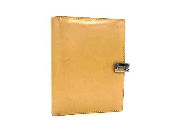GUCCI グッチ 031 2149 1015 レザー 6穴式 手帳カバー スケジュール帳 レディース メンズ ベージュ系 DK2666拍卖