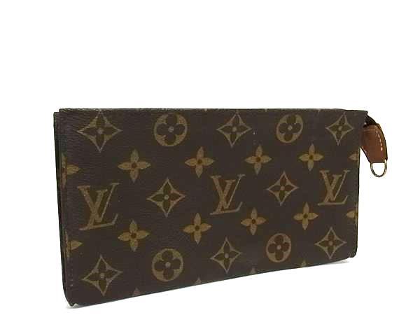 1円 ■美品■ LOUIS VUITTON ルイヴィトン モノグラム バケット用ポーチ マルチケース 小物入れ レディース メンズ ブラウン系 FT2875拍卖
