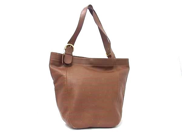 1円 COACH コーチ L72 4082 オールドコーチ ヴィンテージ レザー ショルダーバッグ トート 肩掛けかばん レディース ブラウン系 FP8568拍卖